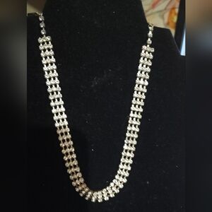 Pre-owned Vintage Christina Collection Clear Choker Necklace